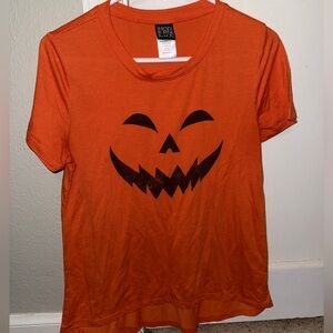 Modern Lux Orange Pumpkin Face Tee